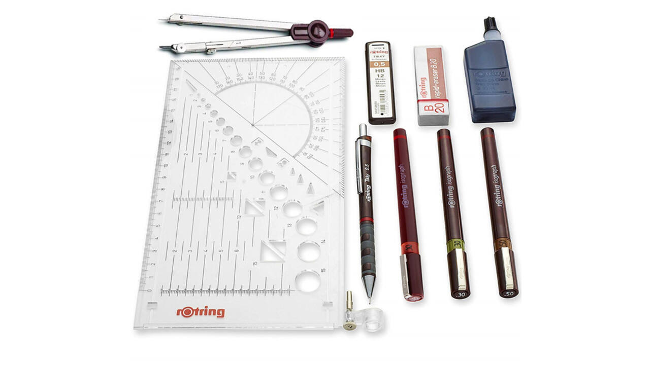 Tekenset rOtring Isograph Master 10-delig