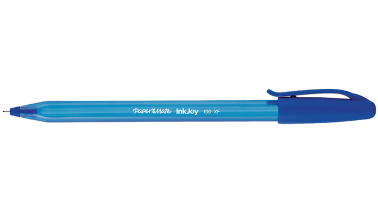 Balpen Paper Mate Inkjoy 100 fijn blauw