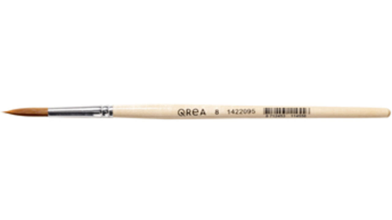 Penseel Qrea synthetisch haar nr 8 breedte 5,5mm