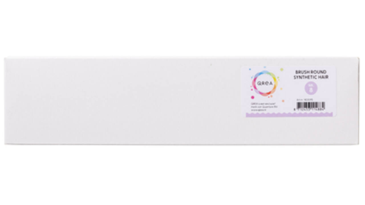 Penseel Qrea synthetisch haar nr 8 breedte 5,5mm