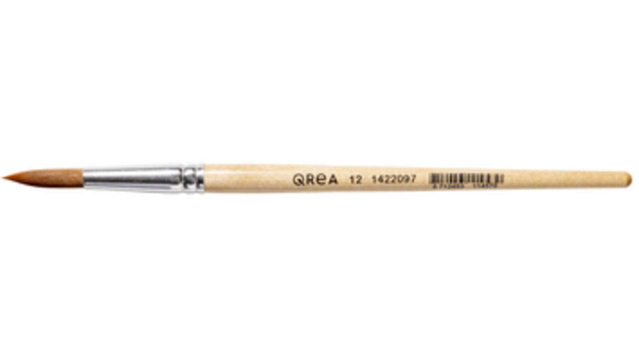 Penseel Qrea synthetisch haar nr 12 breedte 7,1mm