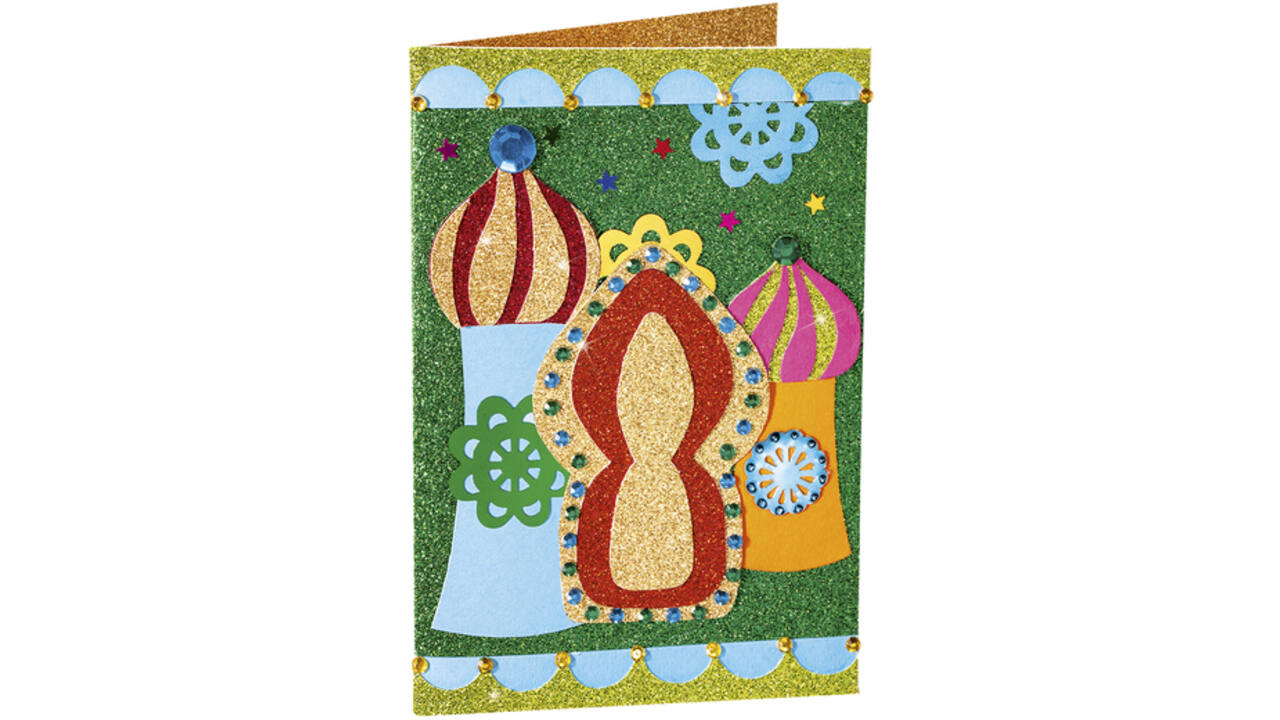 Glitterkarton Folia 50x70cm 300gr 5 vel zilver