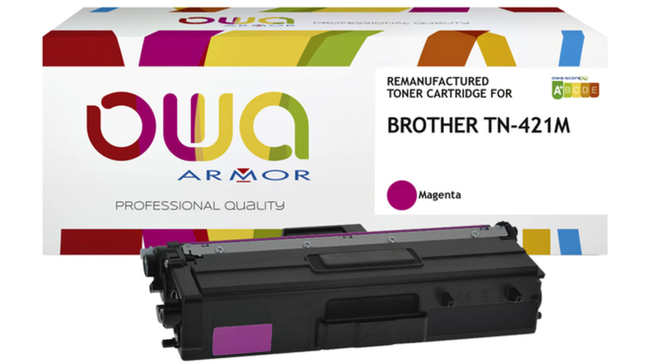 Toner OWA alternatief tbv Brother TN-421M rood