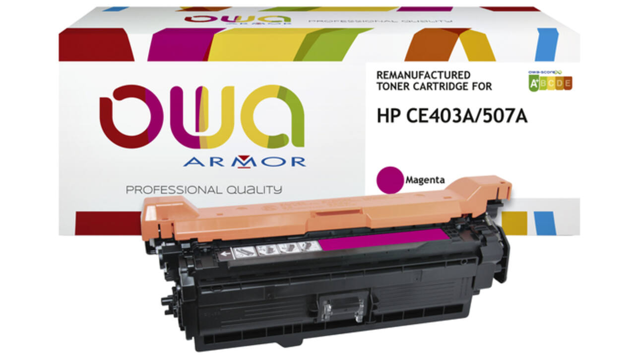 Tonercartridge OWA alternatief tbv HP CE403A rood
