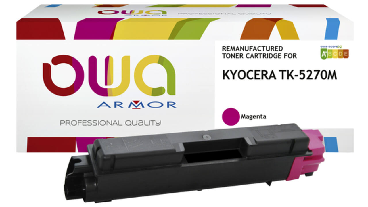 Toner OWA alternatief tbv Kyocera TK-5270M rood