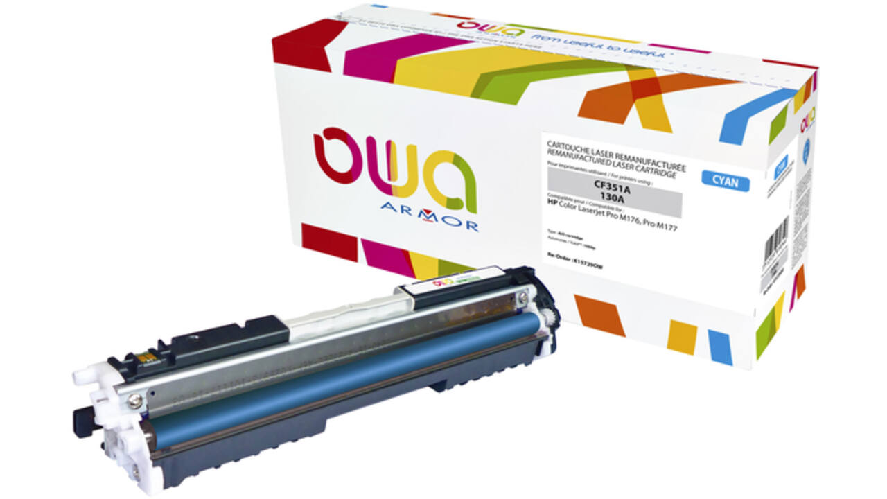Tonercartridge OWA alternatief tbv HP CF351A blauw