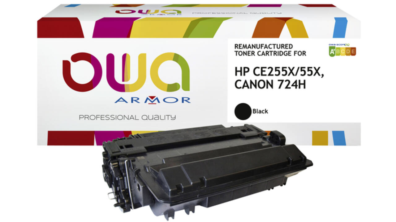 Tonercartridge OWA alternatief tbv HP CE255X zwart