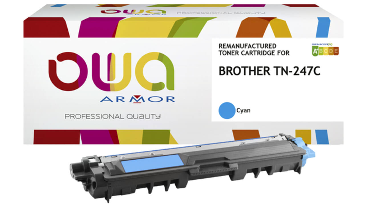 Toner OWA alternatief tbv Brother TN-247C blauw