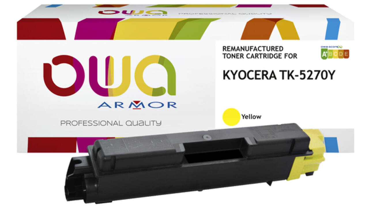 Toner OWA alternatief tbv Kyocera TK-5270Y geel