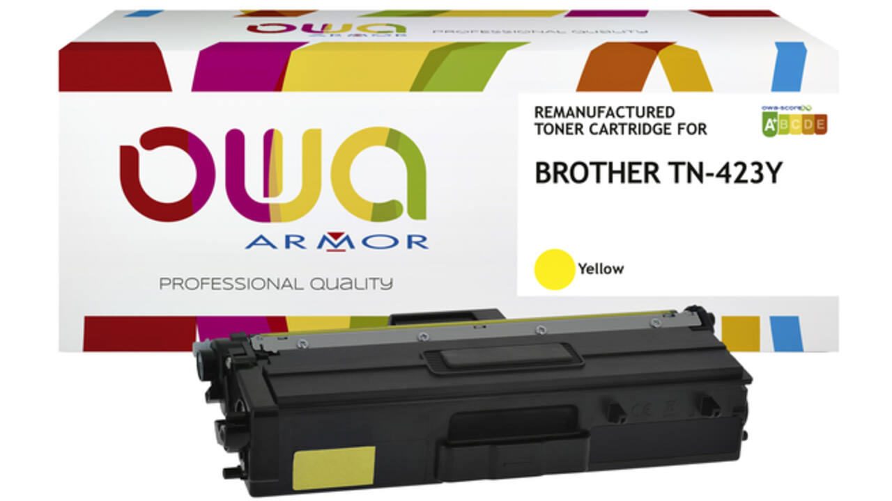 Toner OWA alternatief tbv Brother TN-423Y geel