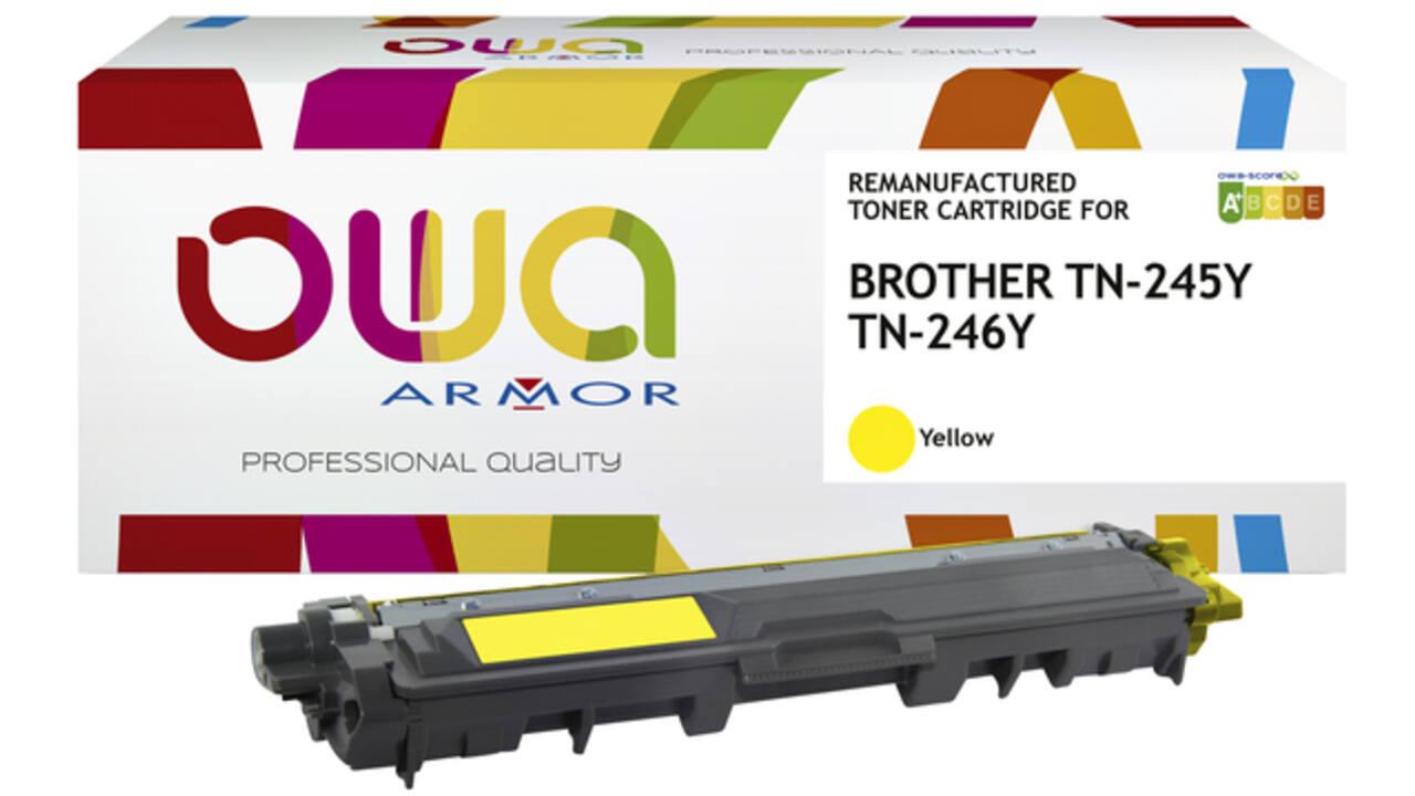 Toner OWA alternatief tbv Brother TN-245Y geel