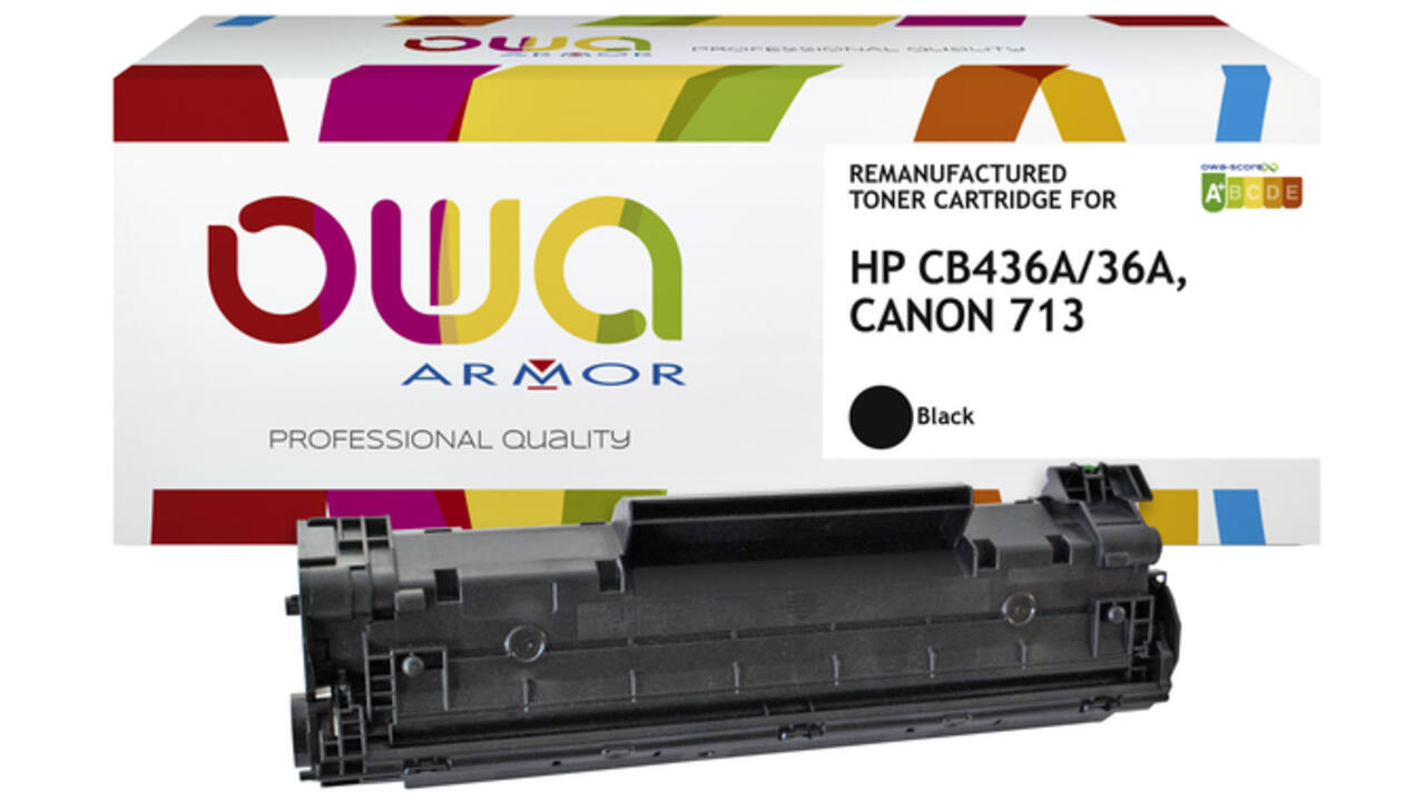 Tonercartridge OWA alternatief tbv HP CB436A zwart