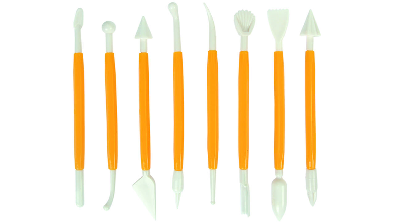 Boetseerspatel Conda set à 8 stuks 15 cm plastic