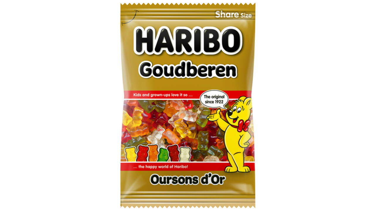 Snoep Haribo Goudbeertjes zak 250gr