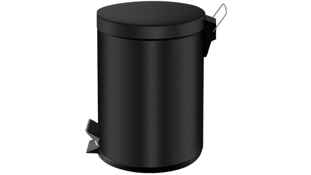 Afvalbak Vepa Bins pedaalemmer 5 liter zwart