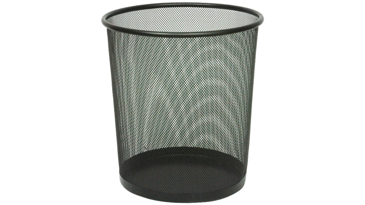 Papierbak Vepa Bins rond 19 liter zwart