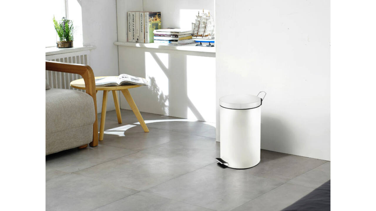 Afvalbak Vepa Bins pedaalemmer 12 liter wit