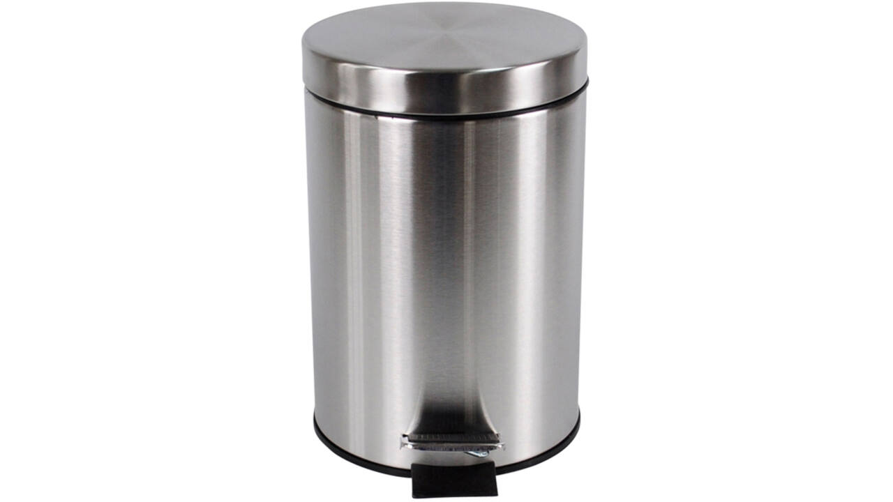 Afvalbak BRASQ pedaalemmer 20 liter rvs