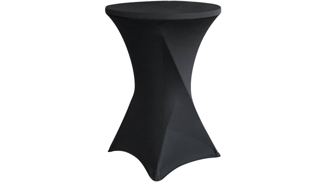 Tafelrok BRASQ voor statafel 80cm zwart