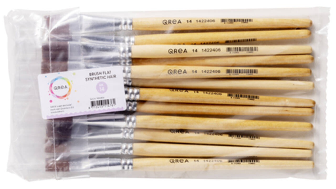 Kwast Qrea synthetisch haar nr 14 breedte 15,3mm