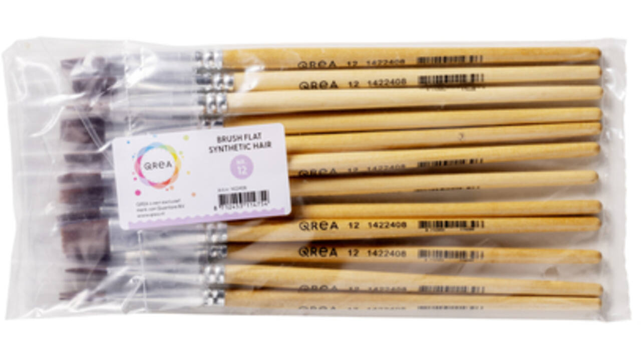 Kwast Qrea synthetisch haar nr 12 breedte 12,3mm
