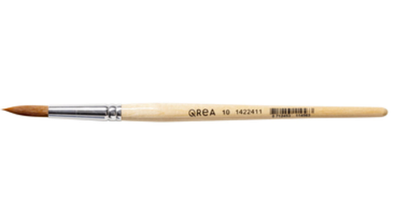 Penseel Qrea synthetisch haar nr 10 breedte 6,6mm