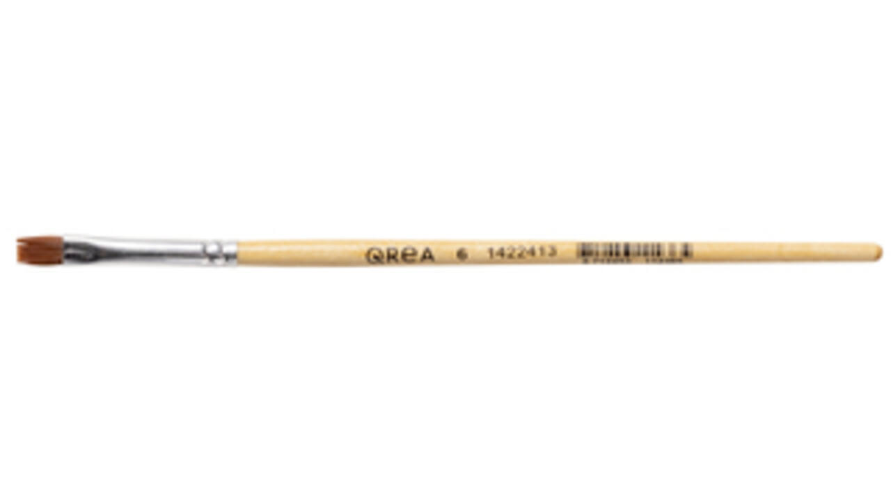 Kwast Qrea synthetisch haar nr 6 breedte 6,4mm