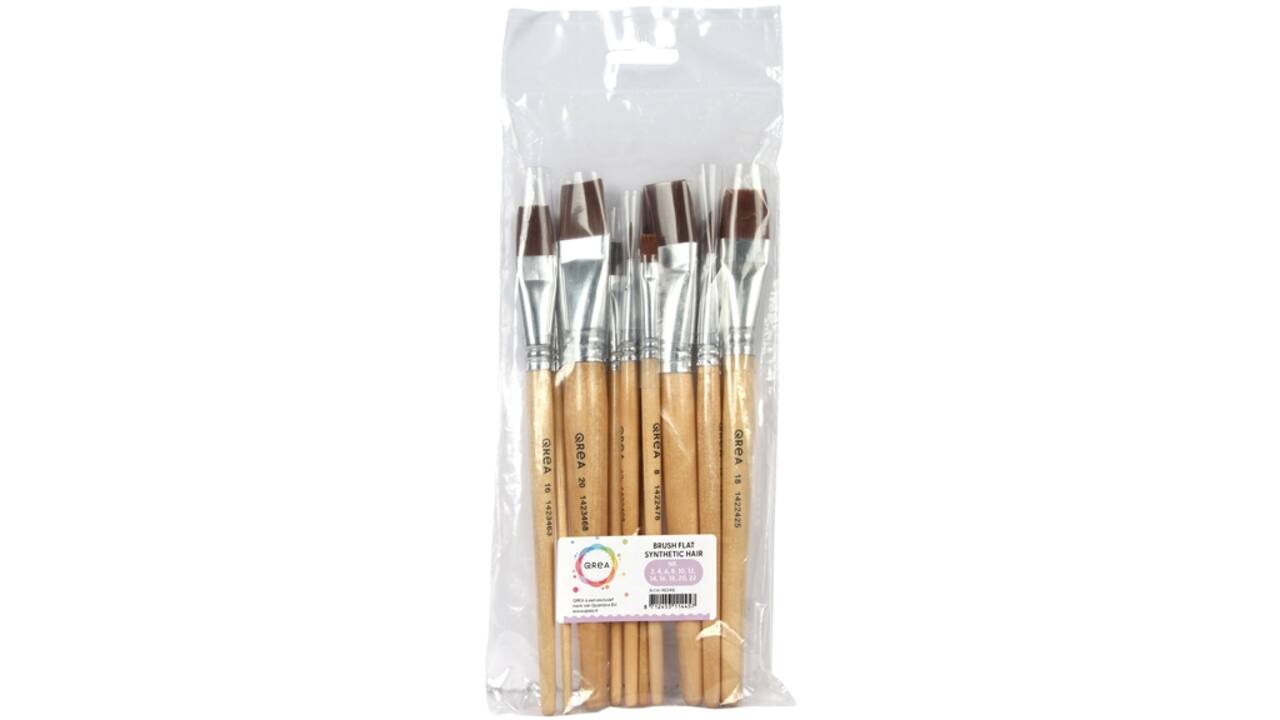 Kwast Qrea synthetisch set à 11 breedtes