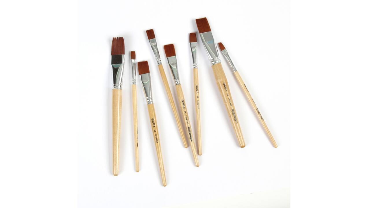 Kwast Qrea synthetisch set à 11 breedtes