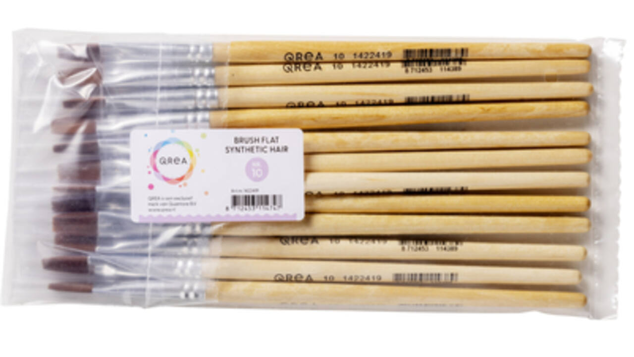 Kwast Qrea synthetisch haar nr 10 breedte 9,4mm