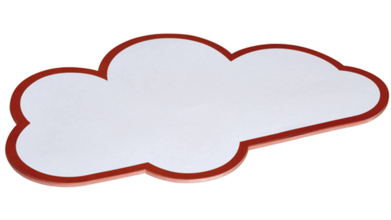 Workshopkaarten MAUL wolk 27x43cm wit 20stuks