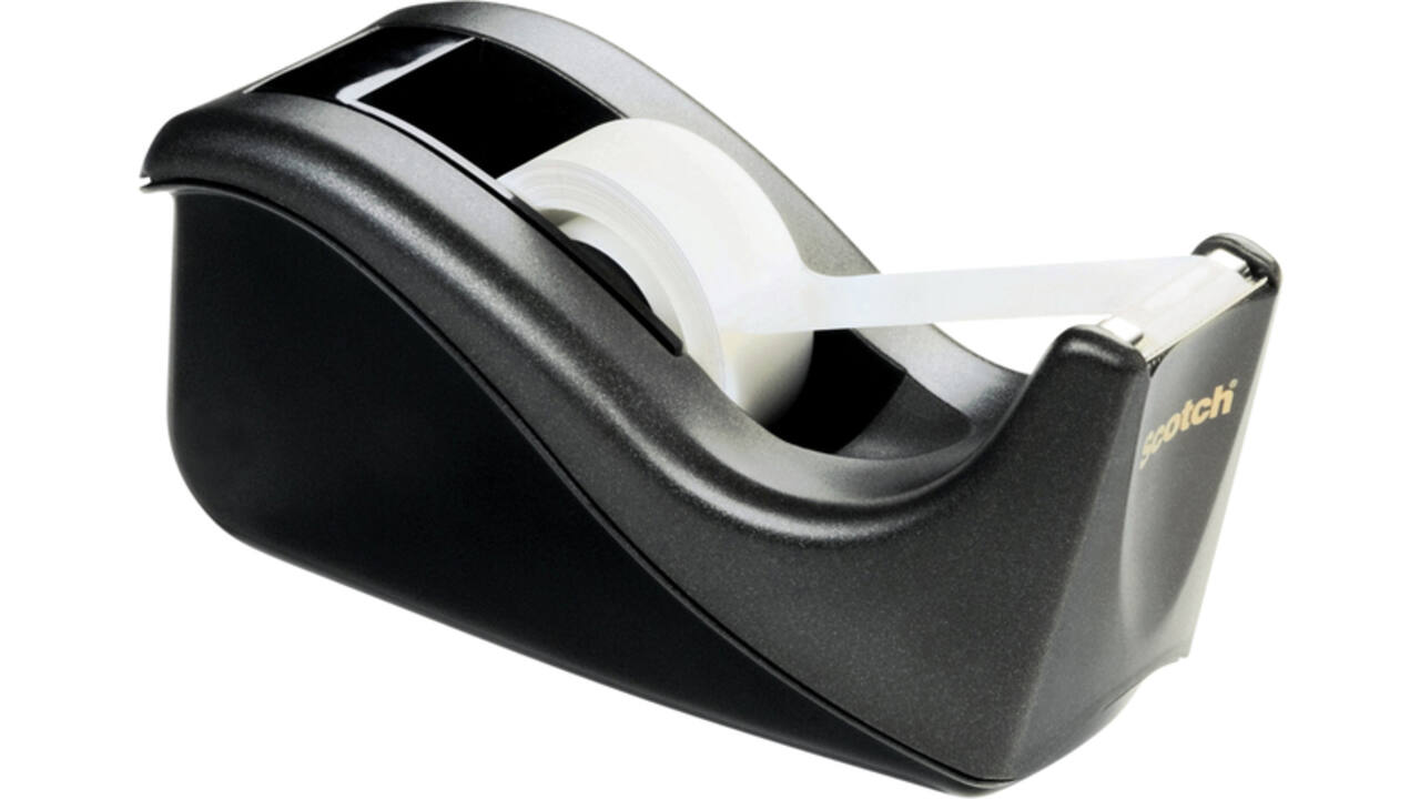 Plakbandhouder Scotch C60 zwart + 4 rollen Magic tape 19mmx33m
