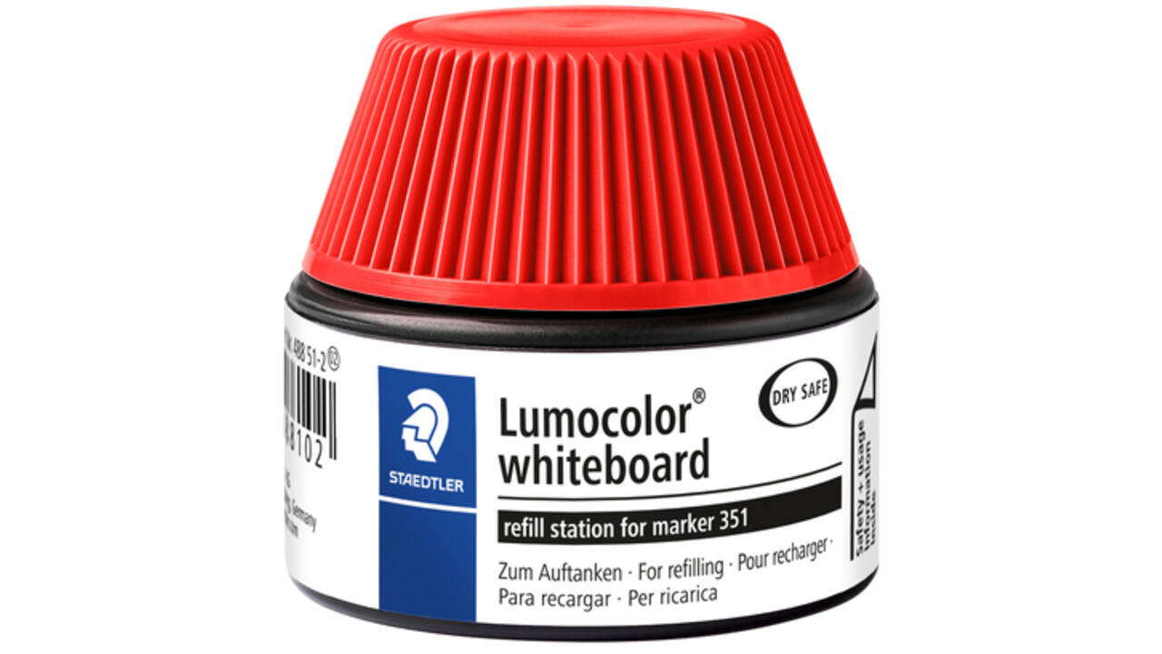 Viltstiftvulling Staedtler Lumocolor whiteboard 30ml rood