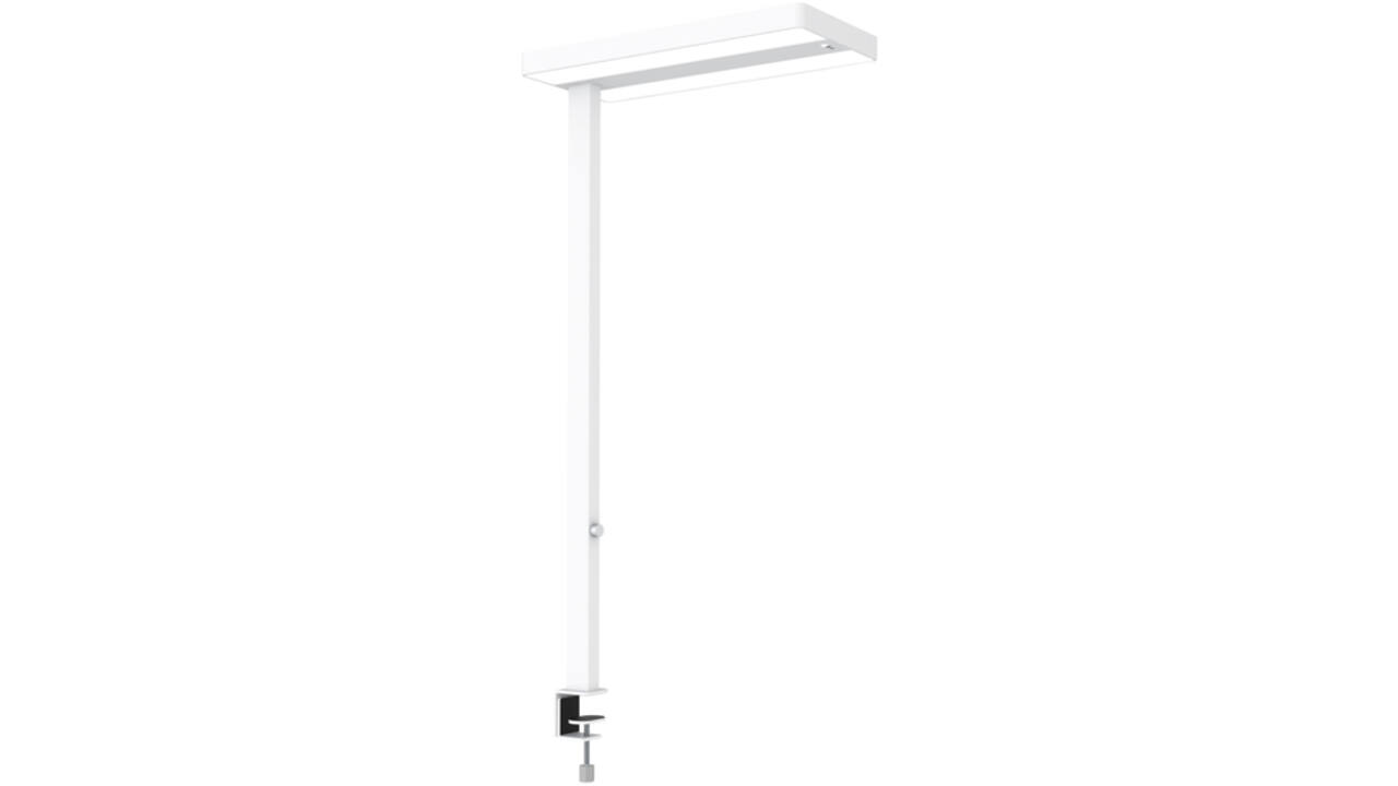 Werkpleklamp tafelklem MAUL Juvis LED beweging- daglichtsensor dimbaar hg 120cm wit