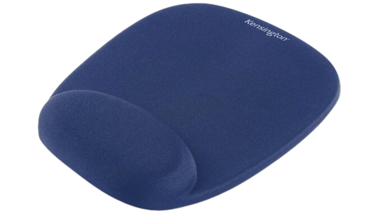 Muismat Kensington met Polsondersteuning Foam blauw