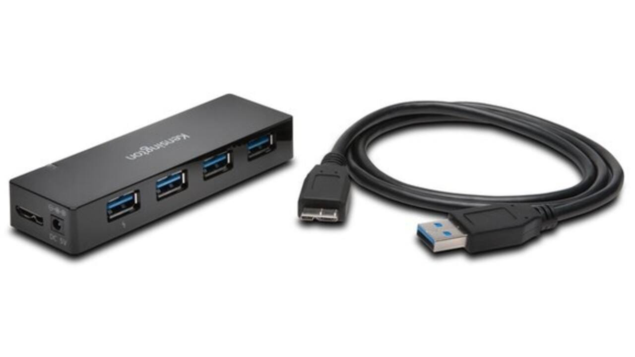 Hub Kensington USB 3.0 4-Poorten met oplader