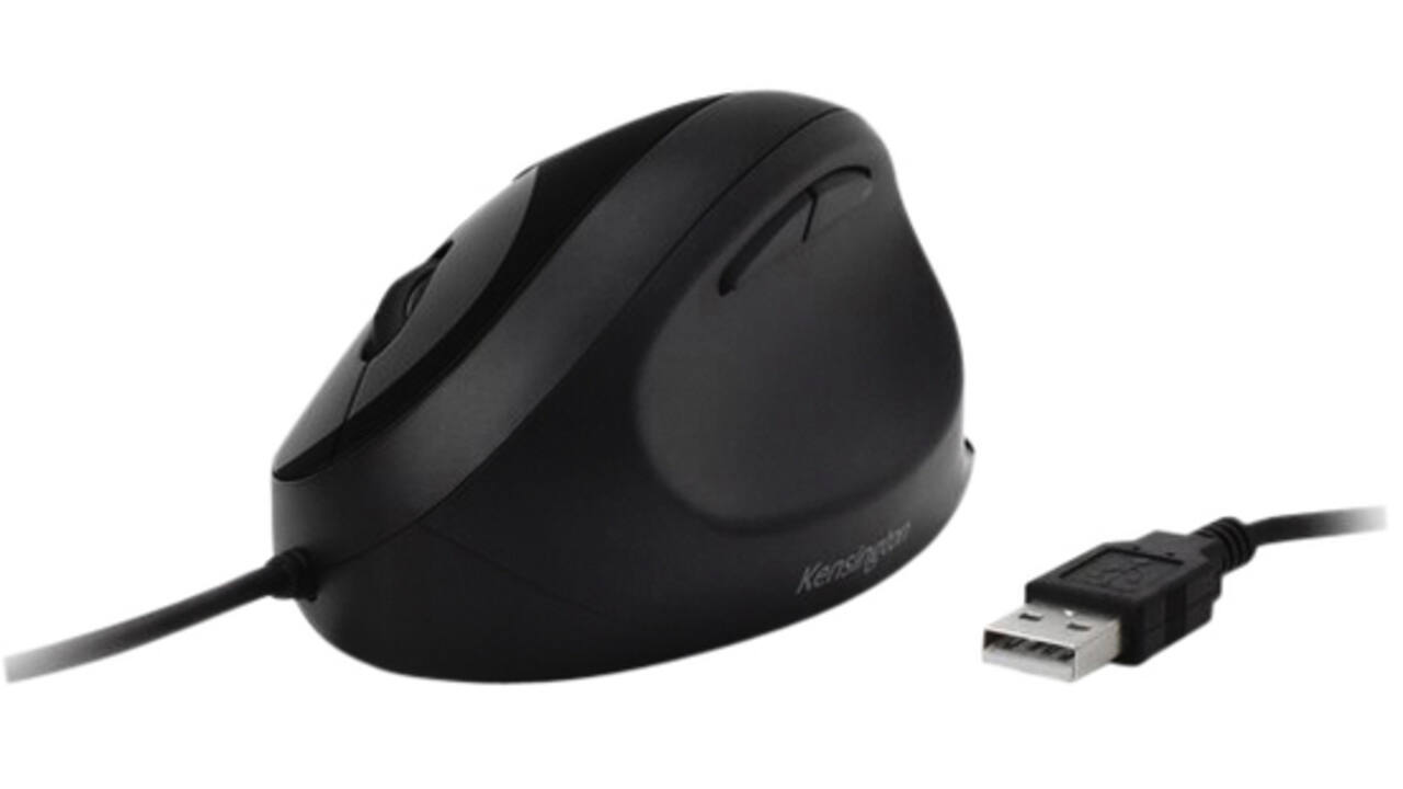 Muis Kensington Pro Fit Ergo Bedraad zwart