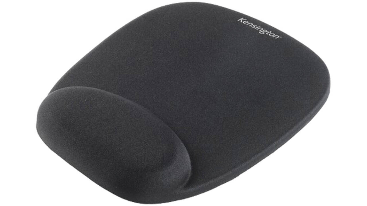 Muismat Kensington met Polsondersteuning Foam zwart