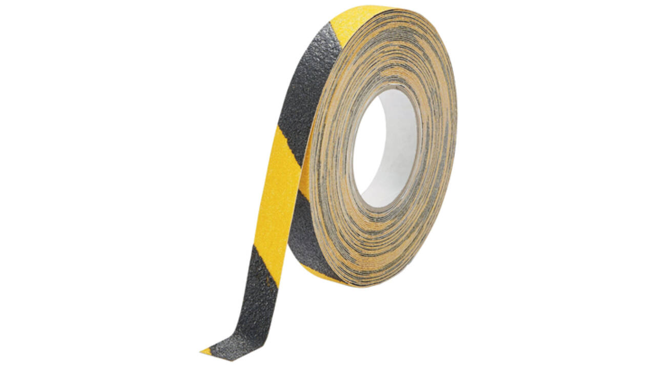 Antisliptape DURALINE GRIP+ 25mmx15m geel-zwart