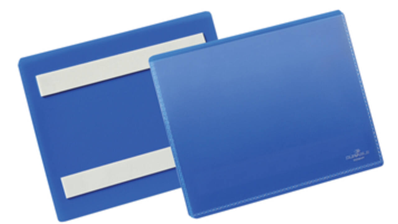 Documenthoes Durable zelfklevend A6 liggend blauw