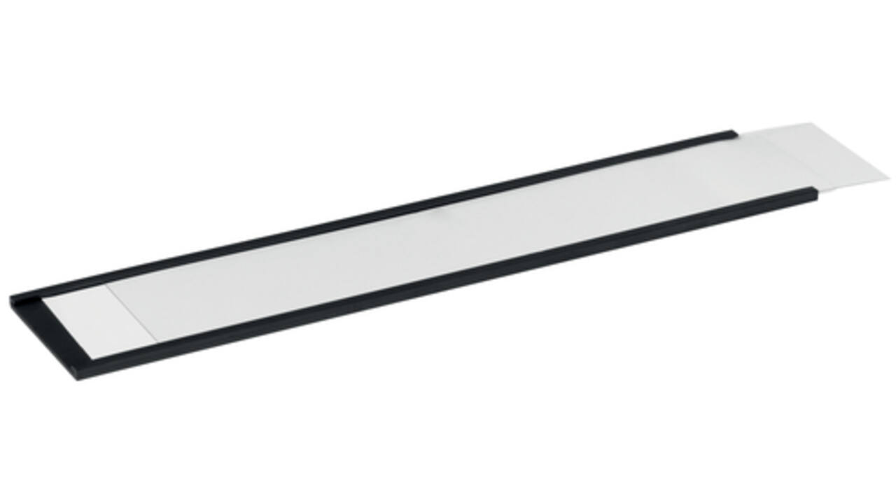 Etikethouder Durable magnetisch 200x40mm antraciet