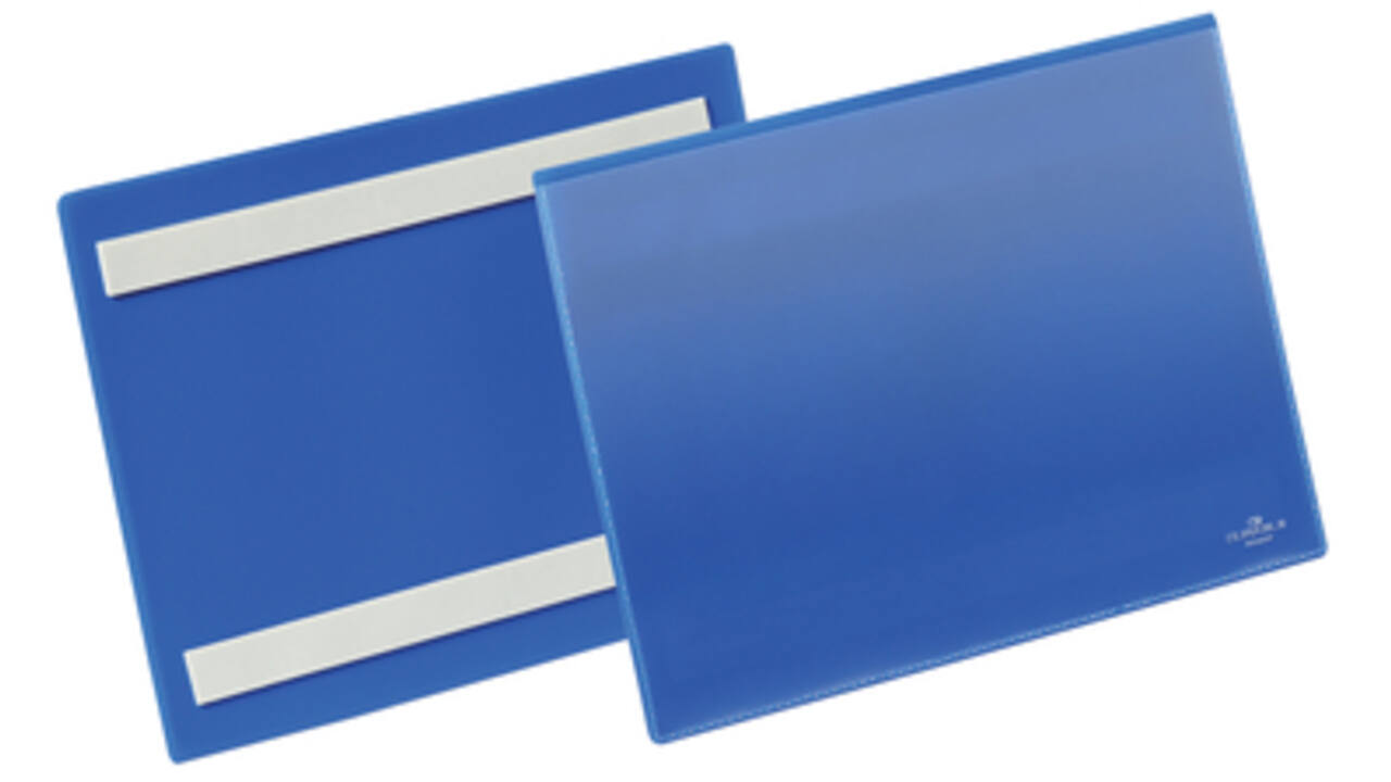 Documenthoes Durable zelfklevend A5 liggend blauw