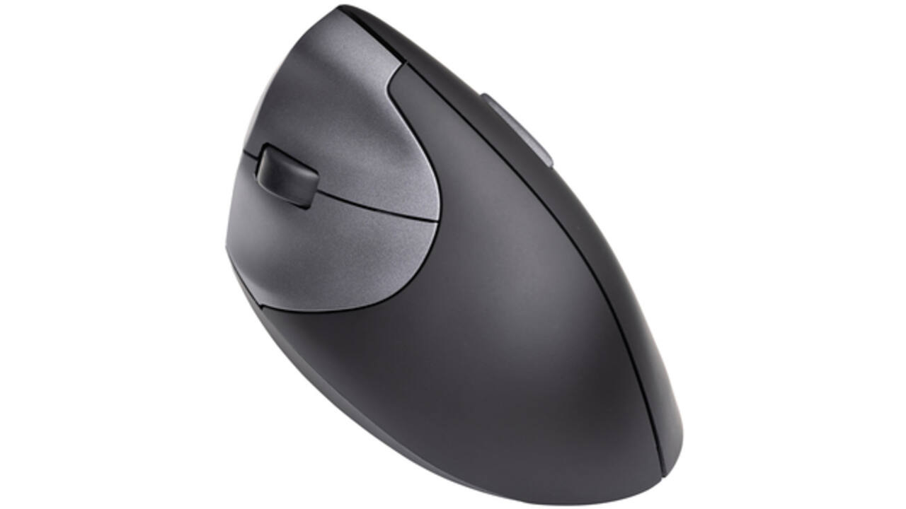 Muis Ergofy SRM VS4 links draadloos zilver zwart