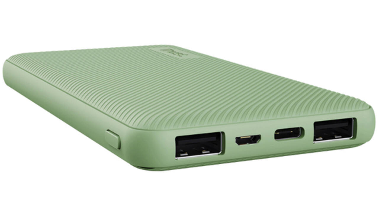 Powerbank Trust Primo 10.000 mAh eco groen