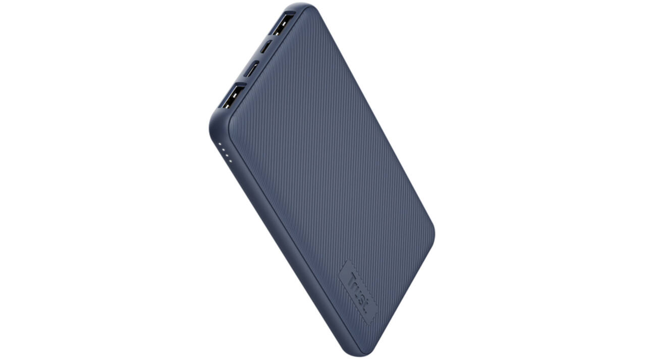 Powerbank Trust Primo 10.000 mAh eco blauw