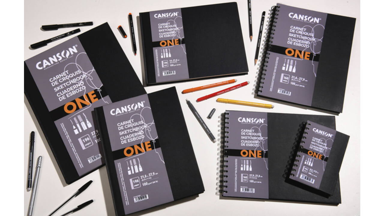 Tekenboek Canson Art Book One 21.6x14cm 100gr 80vel spiraal