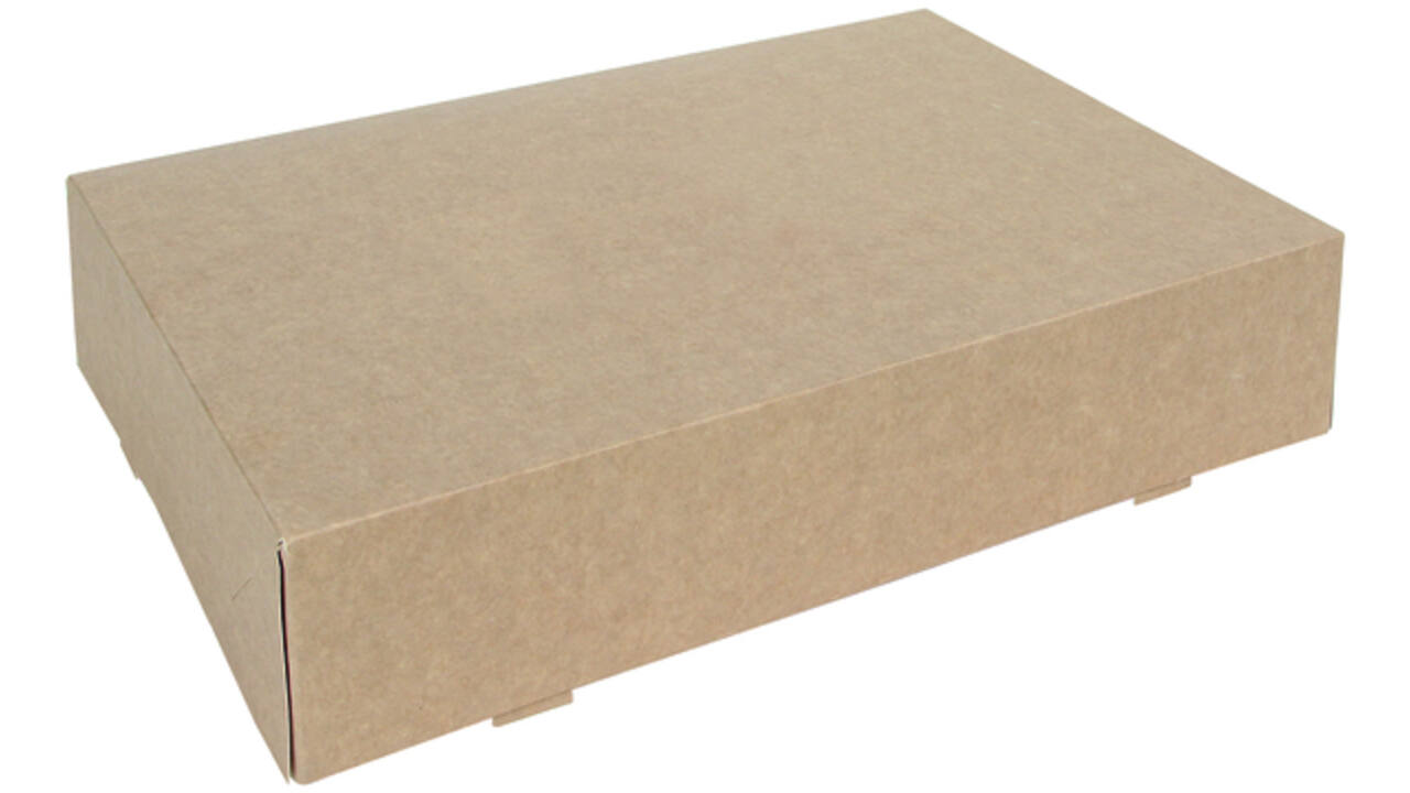 Cateringdoos IEZZY 35cm plasticvrij bruin 10 stuks