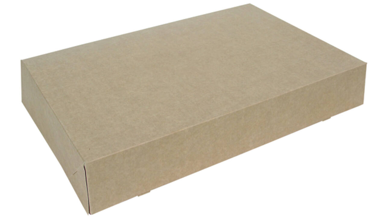 Cateringdoos IEZZY 46cm plasticvrij bruin 10 stuks
