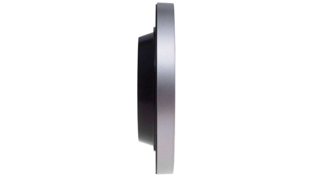 Wandklok MAUL Run RC Ø25x5cm kunststof zilver/wit incl batterij