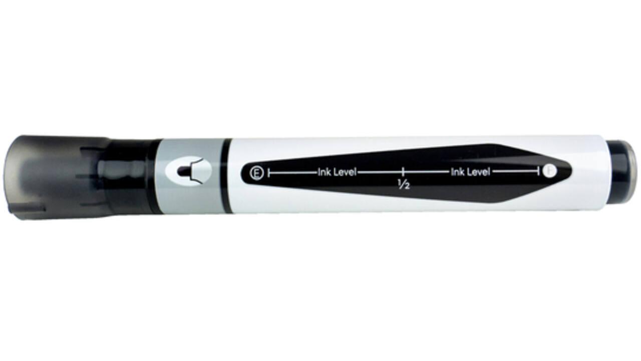 Viltstift Nobo whiteboard Liquid ink schuin assorti 4mm 10stuks